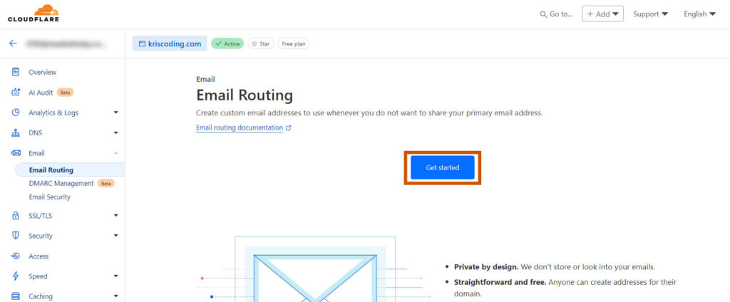 enable email routing in cloudflare